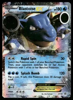 Pokemon Cards Blastoise EX XY30 XY Black Star Promos Promo LP - Image 1