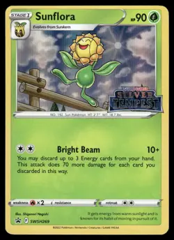 Pokemon Cards Sunflora SWSH269 SWSH Black Star Promo LP - Image 1