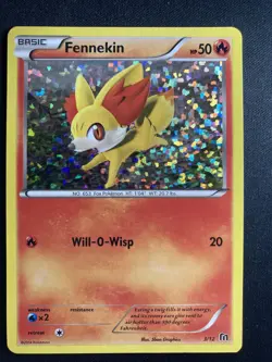 Pokemon Fennekin McDonalds 2014 Promo Card 3/12 - Image 1