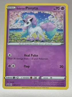 POKEMON GALARIAN PONYTA SWSH013 BLACK STAR PROMO MINT PACK TO SLEEVE - Image 1