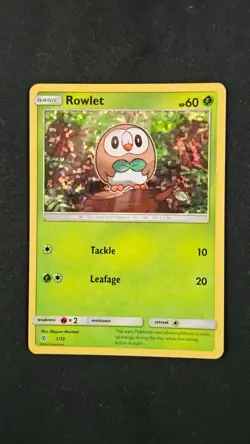Pokemon - McDonalds 2017 Promo - Rowlet holo 1/12 - Image 1