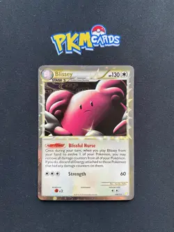 Pokemon TCG Blissey Heartgold & Soulsilver Base Set 106/123 Prime Holo Rare LP. - Image 1