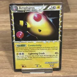 Pokemon Ampharos (Prime) Ultra Rare HeartGold SoulSilver 105/123 LP - Image 1