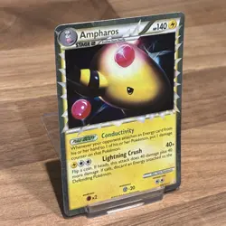 Pokemon Ampharos (Prime) Ultra Rare HeartGold SoulSilver 105/123 LP - Image 2