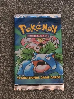 1999 Pokemon Base Set Booster Pack Venusaur Artwork, WOTC Sealed TCG - Image 1