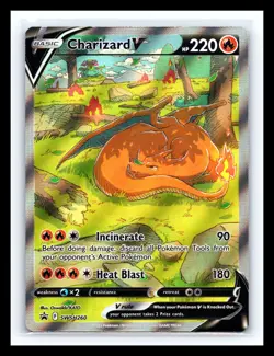 💥 Charizard V SWSH260 SWSH: Sword & Shield Promo Ultra Rare Card Holo 2022 - Image 1