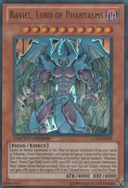 Yugioh - Raviel, Lord of Phantasms (Ultra Rare) (Limited Edition) - LC02-EN003 P - Image 1