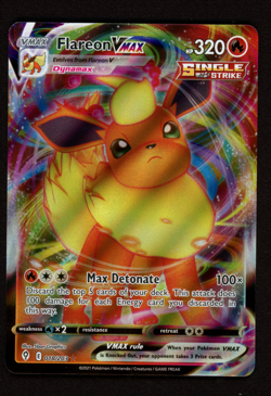 Flareon VMAX 018/203 Ultra Rare - Evolving Skies Pokemon Sword & Shield - LP - Image 1