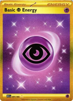 Pokemon TCG Basic Psychic Energy 207/165 HR Scarlet & Violet 151 LP/MP - Image 1