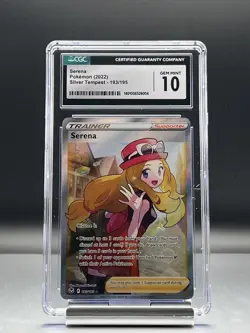 Pokemon TCG Serena Full Art Trainer 193/195 Silver Tempest CGC Gem Mint 10 - Image 1