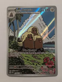 Alolan Dugtrio 208/191 Sv08 Surging Sparks Holo Illustration Rare Pokemon TCG NM - Image 1