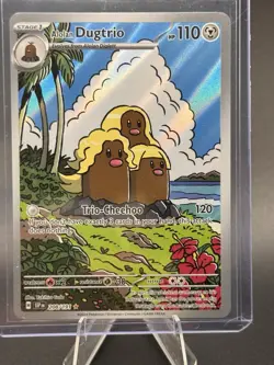 Alolan Dugtrio 208/191 Illustration Rare Pokemon TCG SV08: Surging Sparks NM - Image 1