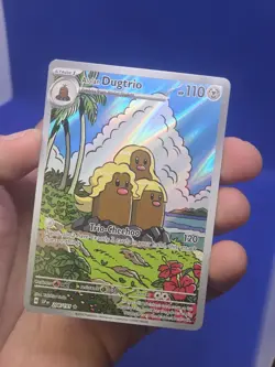 Pokemon SV08 Surging Sparks Alolan Dugtrio 208/191 Illustration Rare NM - Image 2