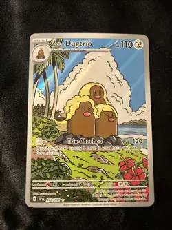 Alolan Dugtrio Illustration Rare SV08: Surging Sparks 208/191 NM Pokemon - Image 1