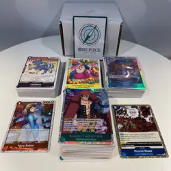One Piece TCG Card Lot Of 238 Cards w/Foils Mint Condition with Box - Image 1