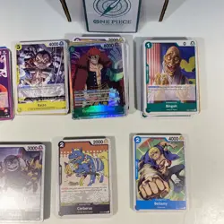 One Piece TCG Card Lot Of 238 Cards w/Foils Mint Condition with Box - Image 4