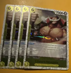 One piece TCG Edward Newgate ST13-004 X4 PRB Reprint special foiling - Image 2