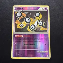 Pokemon TGC Unown 54/123 Reverse-Holo Heart Gold & Soul Silver (base set) LP - Image 1