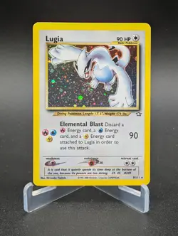 Lugia 9/111 - Unlimited Neo Genesis Holo Rare WOTC Pokemon TCG - LP Swirl - Image 1