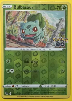 Pokemon GO 🔥Bulbasaur 001/078 ✨Reverse Holo. Free Shipping! 📦 - Image 1