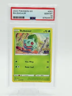 2022 POKEMON GO #1 BULBASAUR PSA 10 POP 33! - Image 1