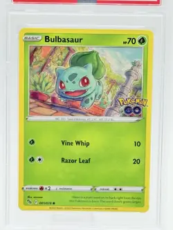 2022 POKEMON GO #1 BULBASAUR PSA 10 POP 33! - Image 2