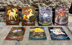 Lot of 7 cards. 2000 Topps Series 2 Pokemon Blue Logo TV Animation Edition Foil - Image 2