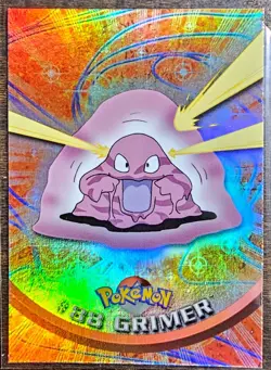 Grimer #88 2000 Topps Series 2 Pokemon Blue Logo TV Animation Edition Foil - Image 1