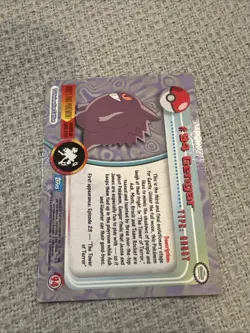 2000 Topps Pokemon TV Animation Edition Series 2 Foil #94 Gengar - Image 2