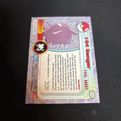 2000 Topps Pokemon TV Animation Edition Series 2 HOLO FOIL #94 GENGAR blue Logo - Image 5