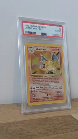 1999 Pokemon Base Set Charizard Holo Rare 4/102 PSA 6 - Image 2