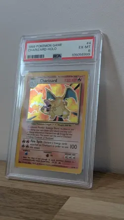 1999 Pokemon Base Set Charizard Holo Rare 4/102 PSA 6 - Image 3
