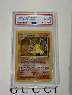 Base Set CHARIZARD HOLO RARE 1999 POKEMON GAME #4/102 PSA 6 MINT Card - Image 1