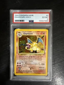 1999 Pokemon Base Set Unlimited #4/102 Charizard Holo PSA 6 EX-MT - Image 1
