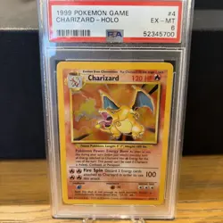 PSA 6 Charizard 4/102 Base Set Unlimited Holo 1999 Pokemon Game WOTC - Image 2