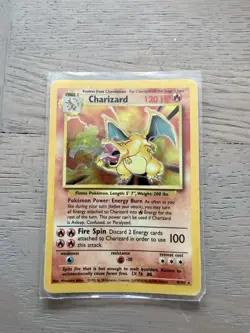 1999 Pokemon Base Set Charizard Holo Rare 4/102 PSA 6 - Image 1