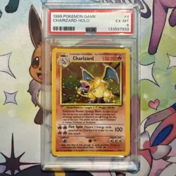 1999 Pokemon Base Set 4/102 Charizard Holo PSA 6 - Image 1