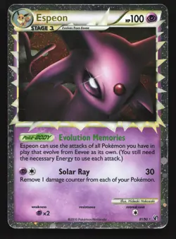 Espeon (Prime) 81/90 Undaunted Ultra Rare Pokemon Card - Image 1