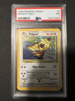 PSA 7 Graded Pokemon Card Rare 1999 Jungle Pidgeot Holo 8/64 - Image 1