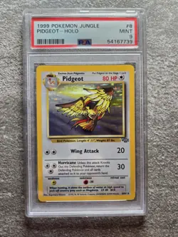 1999 Pokemon Jungle Pidgeot Holo 8/64 PSA 9 - Image 1