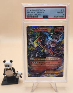 2016 POKEMON XY GENERATIONS M CHARIZARD EX 12/83 FULL ART ULTRA RARE HOLO PSA 8 - Image 1