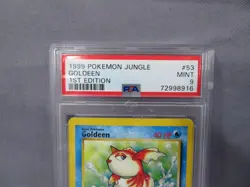 GOLDEEN Pokemon 1999 53/64 Jungle 1st Edition Card PSA Graded 9 Mint - Image 2