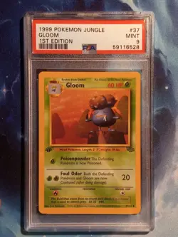 Graded PSA 9 Gloom Jungle Set 1st Edition 1999 Pokemon Card 37/64 MINT Condition - Image 1
