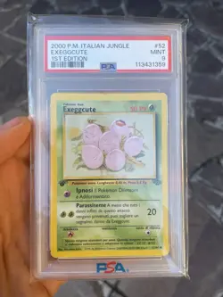 Pokemon •🍁 Carta Exeggcute Jungle 1 Ed First Edition Card Ita Mint •🍁 PSA 9 - Image 1