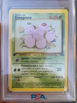 Pokemon •🍁 Carta Exeggcute Jungle 1 Ed First Edition Card Ita Mint •🍁 PSA 9 - Image 3