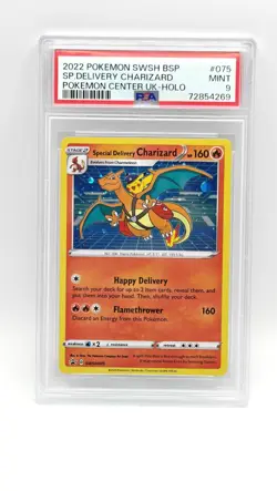 Special Delivery Charizard Promo Holo Pokemon Card SWSH075 PSA 9 MINT - Image 1