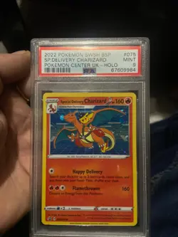 Pokemon - Special Delivery Charizard Promo Holo Card SWSH075 - PSA 9 Graded MINT - Image 1