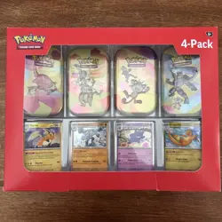 Pokemon TCG Scarlet & Violet - 151 Mini Tin 4 Pack Set With 4 Holographic Cards - Image 1