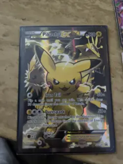 XY Generations Black Star Promo Pikachu EX Holo Pokemon Card XY124 Full Art - Image 1