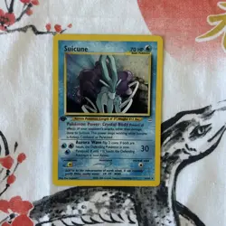 Pokemon TCG Suicune Holo Rare Card 14/64 Neo Revelation 1st Edition - Image 1